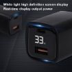 CYKE K02 30W PD+QC3.0 Fast Charger with Digital Display - US Plug, Black - 5