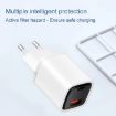 CYKE K02 30W PD+QC3.0 Fast Charger with Digital Display - US Plug, Black - 9