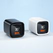 CYKE K02 30W PD+QC3.0 Fast Charger with Digital Display, EU Plug, White - 2