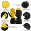 Unisex Winter Ski Snow Gloves - Abalone Yellow (L) for Outdoor Sports - 3