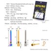 Titanium Alloy Mountain Bike Retaining Spring - Gold Steel Circlip - 3