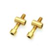 Titanium Alloy Bicycle Seat Post Locking Screws M6x30 Gold - 1