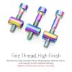 Titanium Alloy Bicycle Seat Post Locking Screws M6x30 - Color: Titanium - 7