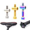 Titanium Alloy Bicycle Seat Post Locking Screws M6x40 - Color: Titanium - 2