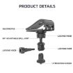 Panoramic Sports Camera Car Sun Visor Bracket Vehicle Mount Base - 3