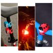 Silicone Ladybug LED Bicycle Headlight - Red Shell & Light - 8