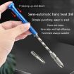 Blue Mini Hand Drill Tool for Arts & Crafts - Semi-Automatic Jade Punch - 7