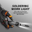 USB Digital Display Soldering Iron Set, 5-Speed Temp Adjustable, Gray - 3