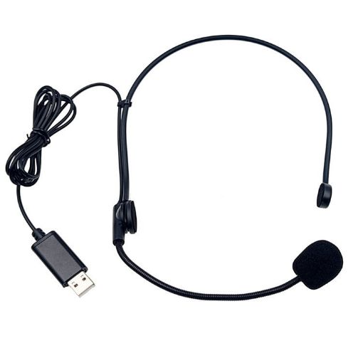 USB Headset Microphone for Online Class & Game Talk (1m Cable) - 1