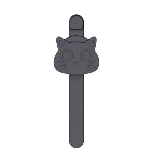 Black Silicone Magnetic Bookmark - Page Turning Reading Tool - 1