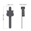 Black Silicone Magnetic Bookmark - Page Turning Reading Tool - 7