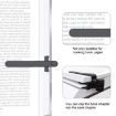 Gray Silicone Magnetic Bookmark - Page Turning Reading Tool - 5