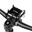 GUB PLUS21 Bike & Motorcycle Phone Holder 360 Rotating Mount Black - 2