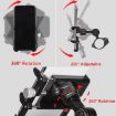 GUB PLUS21 Bike & Motorcycle Phone Holder 360 Rotating Mount Black - 9