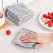 10-Pack 9.8" Bamboo Charcoal Fiber Dishcloths - Thickened Kitchen Rags - 7