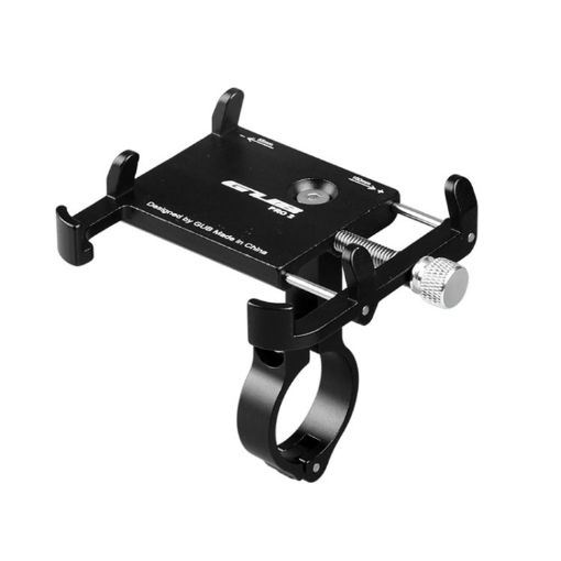 GUB PRO2 Black Aluminium Bicycle Phone Holder - Secure & Durable Mount - 1