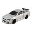 1:43 Scale Silver GTR Remote Control Car with Gyroscope - 4WD Drifting - 1