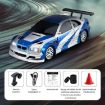 1:43 Scale Silver GTR Remote Control Car with Gyroscope - 4WD Drifting - 9