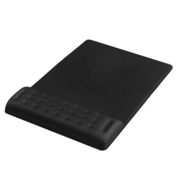 Black Rectangular Memory Foam Slow Rebound Wrist Mouse Pad - Breathable - 1