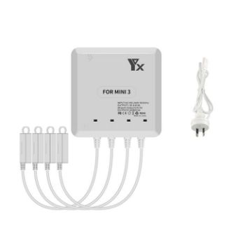 DJI Mini 4/3 Pro Drone YX 4-Way Charger Battery Butler AU Plug - 1