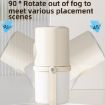 Dual Port Humidifier & Air Purifier with Nightlight - Beige+Base - 9