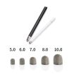 10pcs Silver Fibre Nano Conductive Capacitive Pen Tips 7.0mm High Sensitivity - 2
