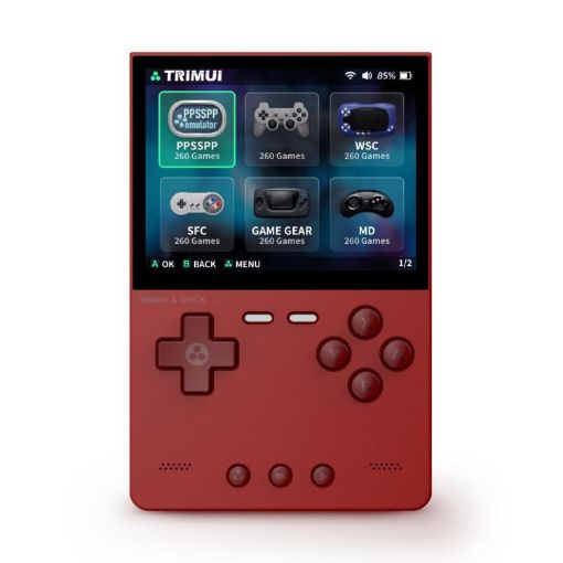 TRIMUI BRICK Red Open Source Pocket Console Bluetooth HD Retro Arcade - 1