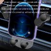 Black Transparent Gravity Bracket for Car Air Outlet Navigation - 5