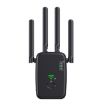 Urant U11 300Mbps 2.4G WiFi Repeater Signal Amplifier WPS EU Plug Black - 1