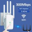 Urant U11 300Mbps 2.4G WiFi Repeater Signal Amplifier WPS EU Plug Black - 2