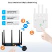 Urant U11 300Mbps 2.4G WiFi Repeater Signal Amplifier WPS EU Plug Black - 4