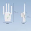 Urant U11 300Mbps WiFi Repeater 2.4G Signal Amplifier WPS UK Plug Black - 9