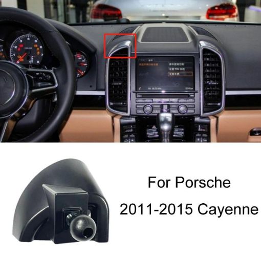Porsche Cayenne 11-15 Left Driving Phone Holder Base - 1