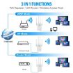 Urant U9 300Mbps WiFi Repeater 2.4G Signal Amplifier WPS UK Plug Black - 3