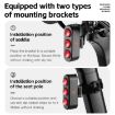 WEST BIKING Bicycle Night Riding Brake Taillight - Round Light Basic - 8