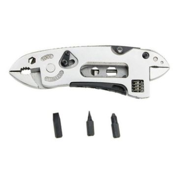 Portable Multifunctional Pliers Wrench Screwdriver Tool - Silver - 1