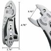 Portable Multifunctional Pliers Wrench Screwdriver Tool - Silver - 3