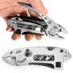 Portable Multifunctional Pliers Wrench Screwdriver Tool - Silver - 6