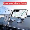 Foldable Magnetic Car Phone Holder - Multi-angle Adjustable Bracket (Black) - 4