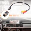 4 Pin Aviation to RCA & DC Male Car Camera Adapter Connector Wire 50cm - 2
