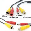 4 Pin Aviation to RCA & DC Male Car Camera Adapter Connector Wire 50cm - 4
