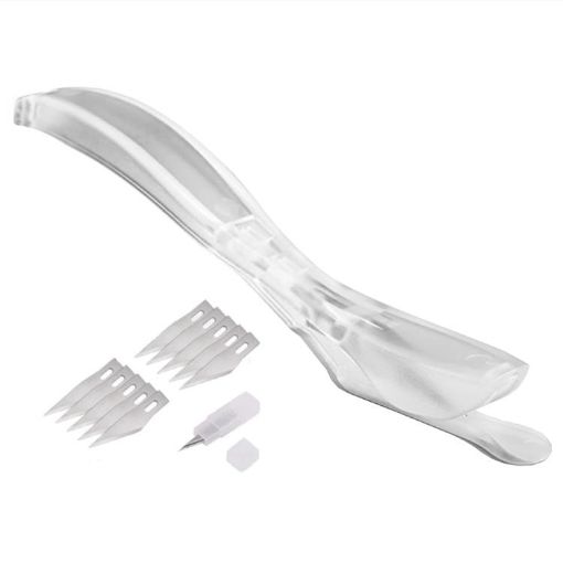 Car Film Tool Cutter with 10 Blades - White | Film Cutting Tool - 1