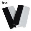 5pcs White Felt Car Film Tool Anti-scratch Small Scraper Set - 1