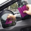 Magnet Car Film Scraper - Blue Plastic Winged Scraper Tool - 7