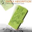 Vivo S30 Pro Mini Green Embossed Rose RFID Anti-theft Leather Case - 6