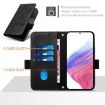 Vivo S30 Pro Mini Black Leather Phone Case - Embossed Rose RFID Anti-theft - 4