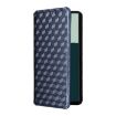 Sharp Aquos R10/R9 Blue Flip Leather Phone Case with Cubic Grid Texture - 6