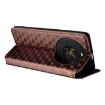 Fossibot S3 Pro Brown Leather Phone Case - Cubic Grid Texture Flip - 6