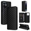 Ulefone Note 16 Pro Black Flip Leather Phone Case with Cubic Grid Texture - 1