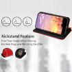Ulefone Note 16 Pro Red Flip Leather Phone Case with Cubic Grid Texture - 4